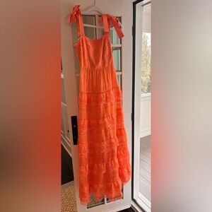 Alice + Olivia Bright Orange dress